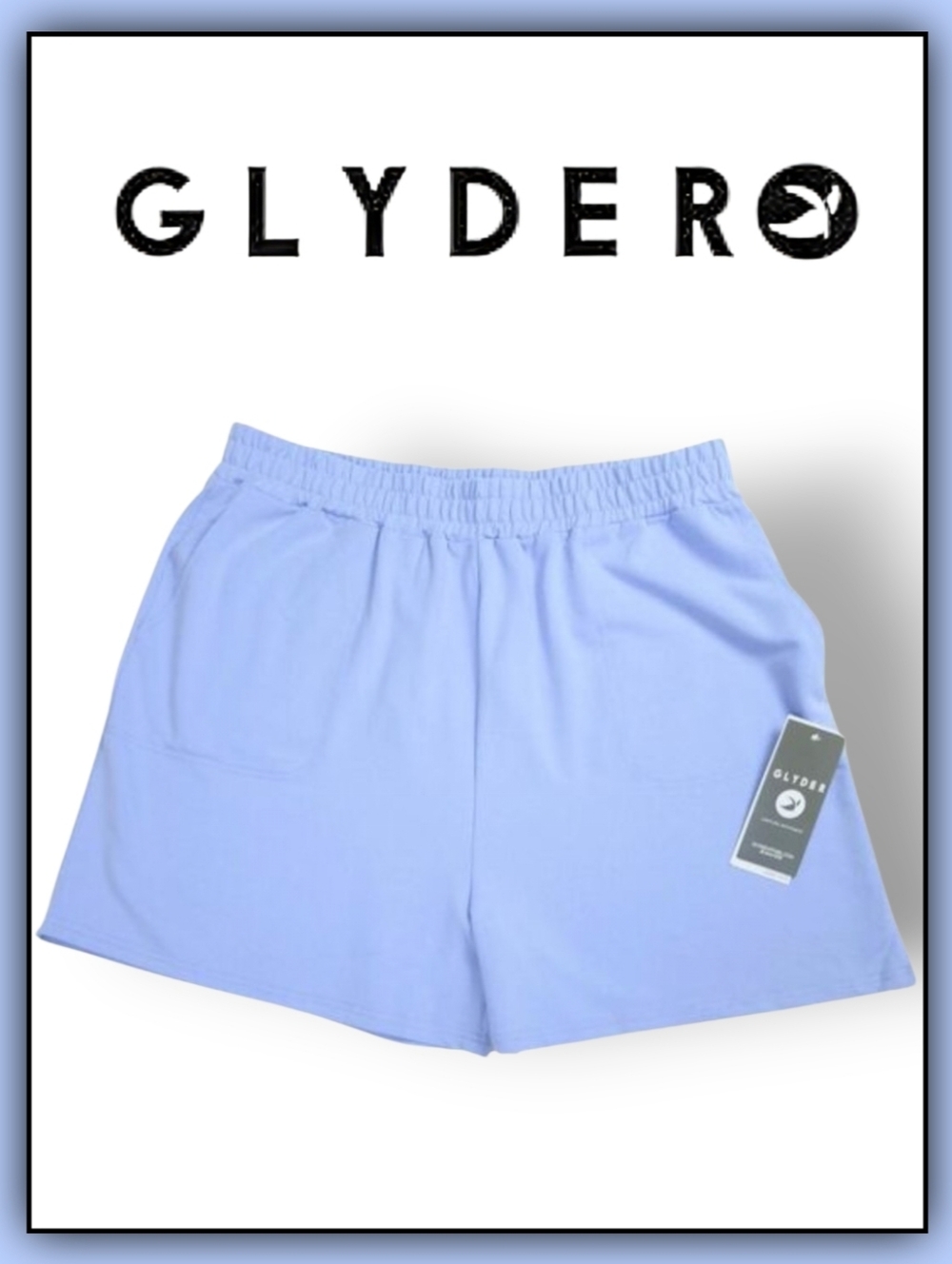 NEW Glyder Oversized Cotton Blend Shorts Lilac 2X